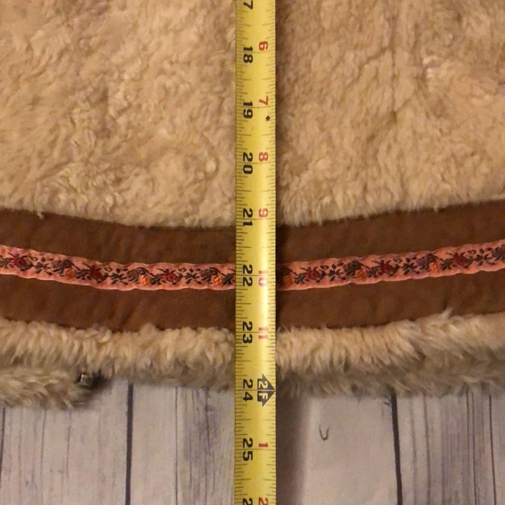 Free People Faux Shearling & Suede Boho Bomber - Picture 8 of 8